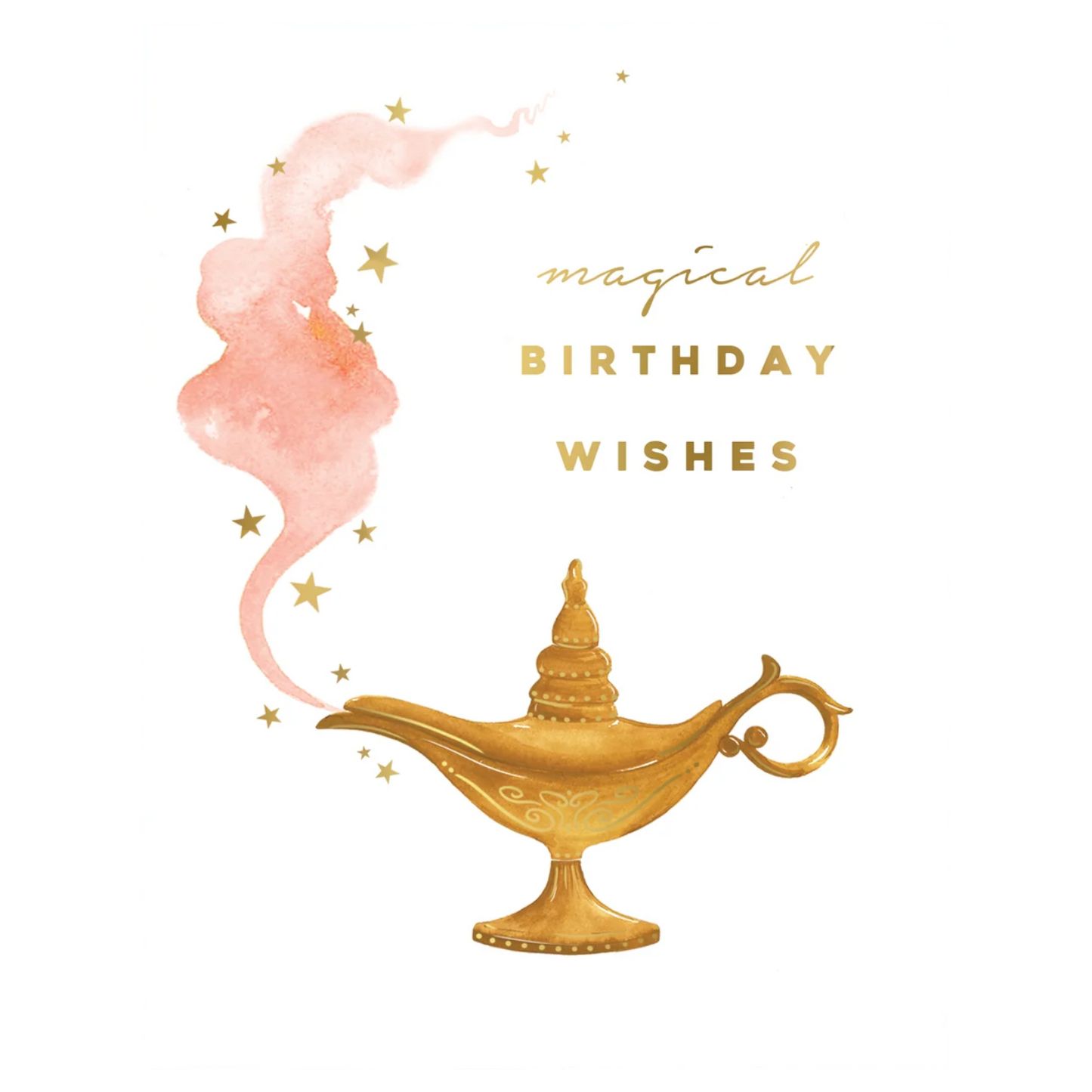 Genie Lamp Birthday Card