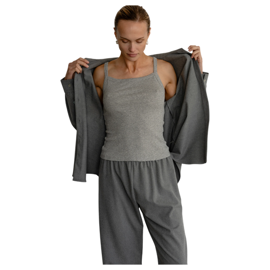 The Pointelle Square Neck Tank