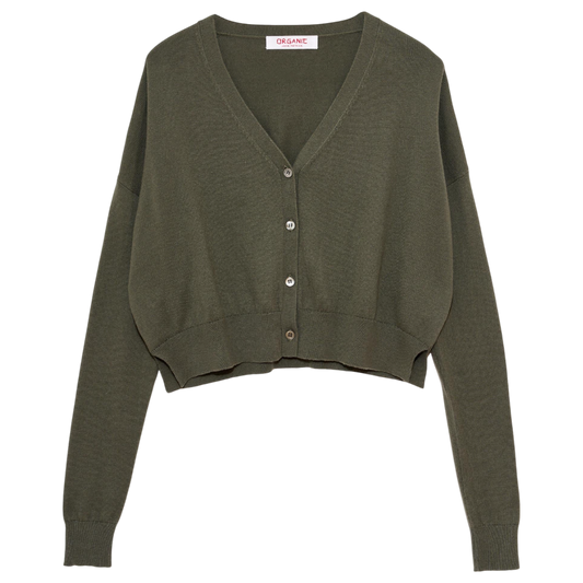 Cropped Cardigan Cotton/Cashmere