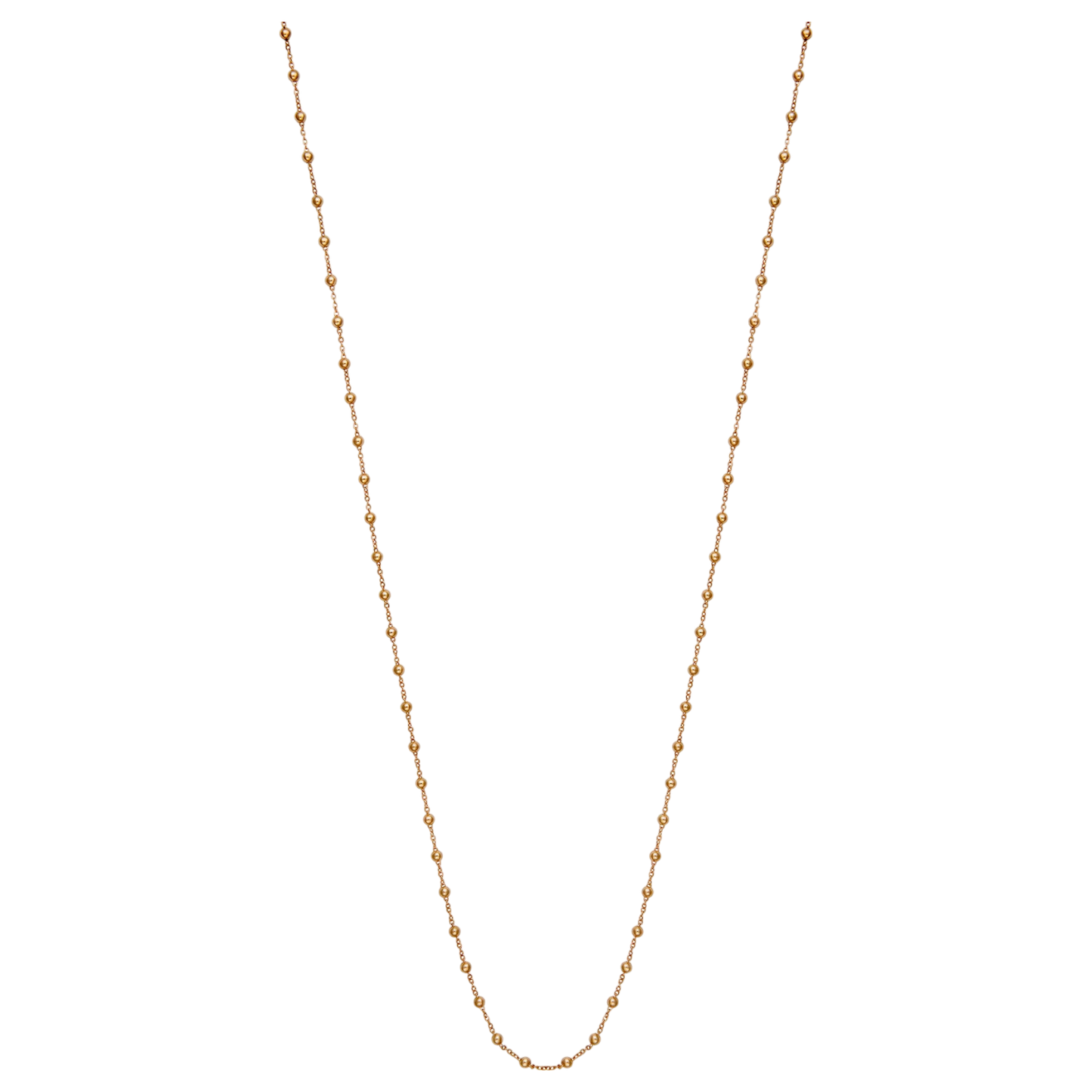 Delicate 14k Gold Bead Chain