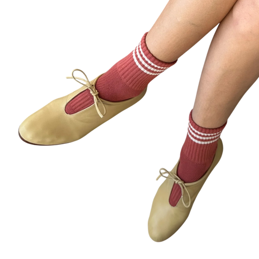 Girlfriend Socks- Terracotta