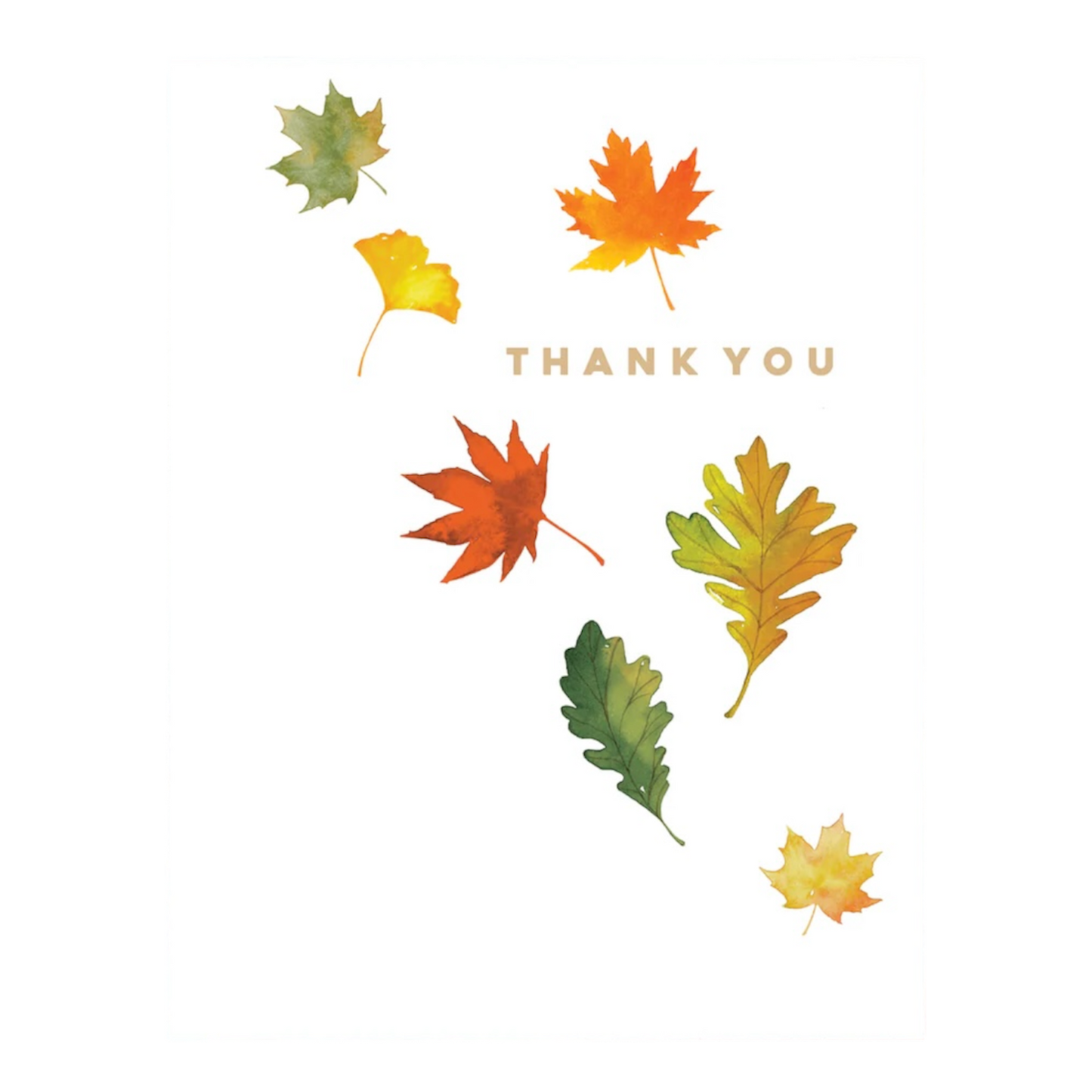 Leaves Thank You Card