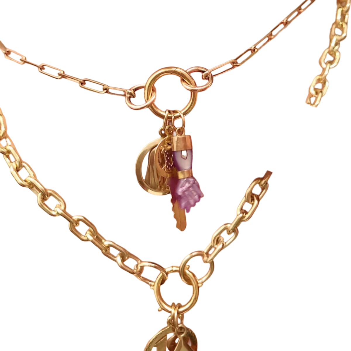 12mm Charm Clasp 14k