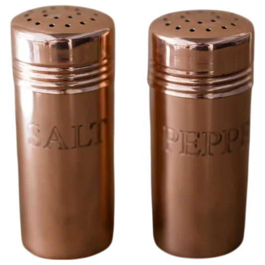 Copper Salt and Pepper Shakers
