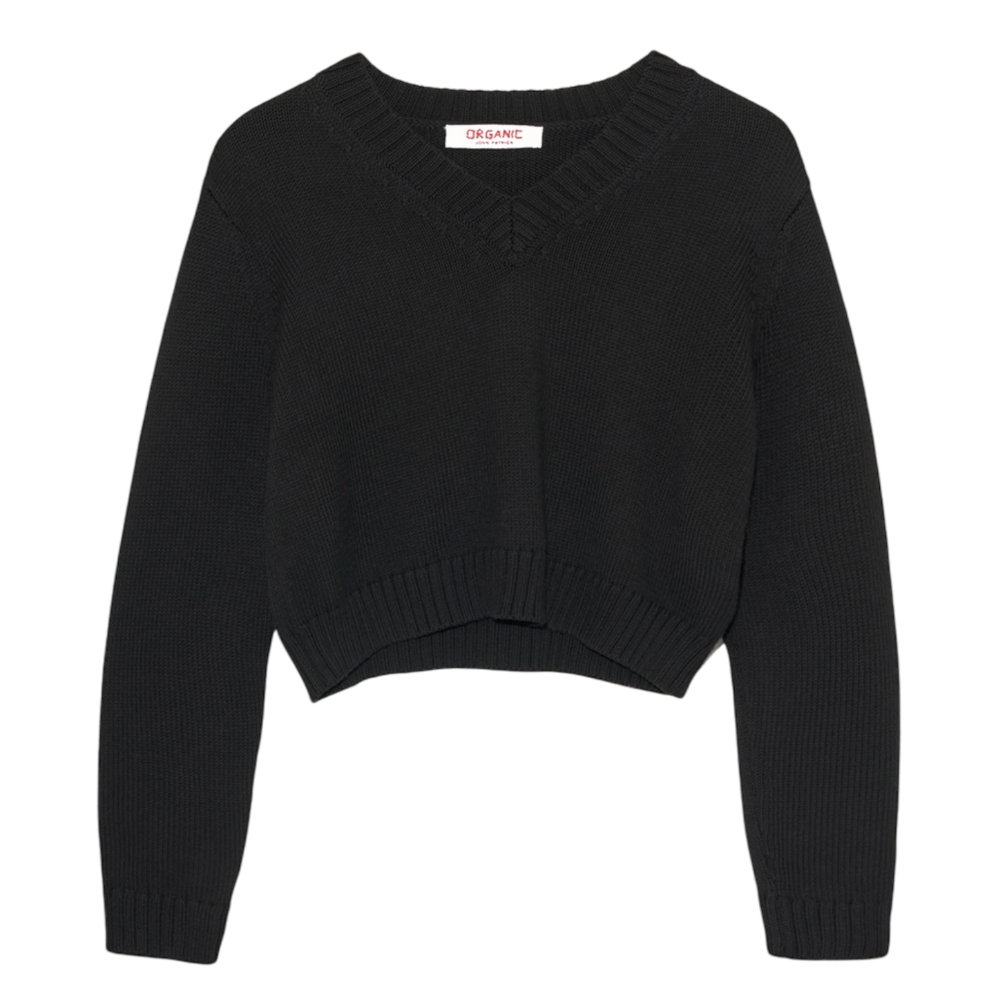 Crop Cashmere V Neck