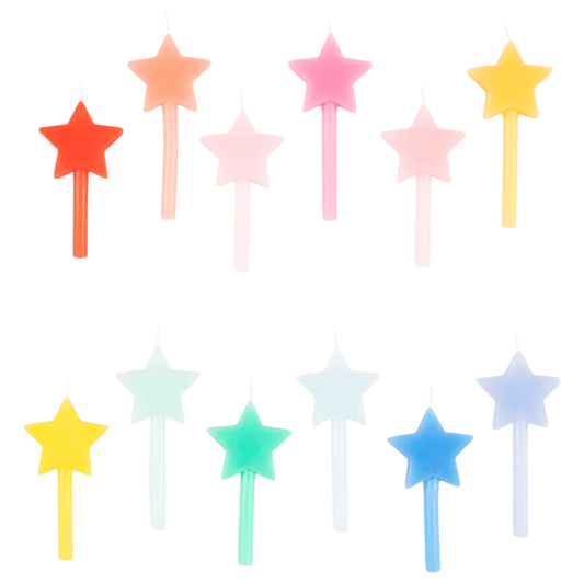 Rainbow Star Candles