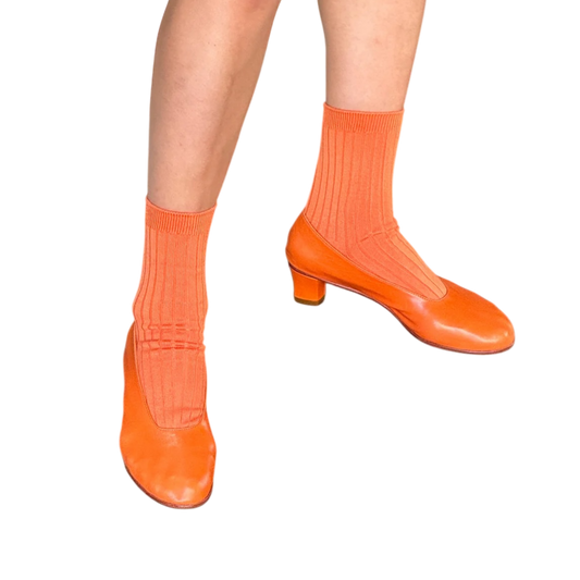 Her Socks Tangerine