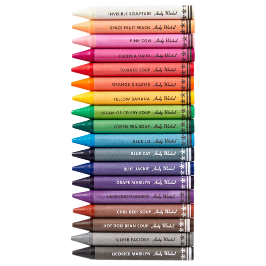 Andy Warhol Soup Can Crayons + Sharpener