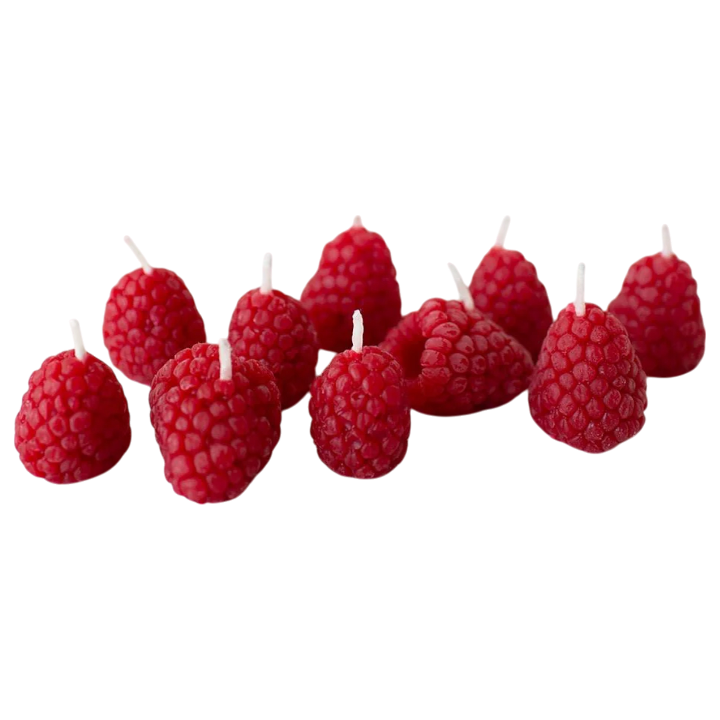 Beeswax Raspberry Birthday Candles