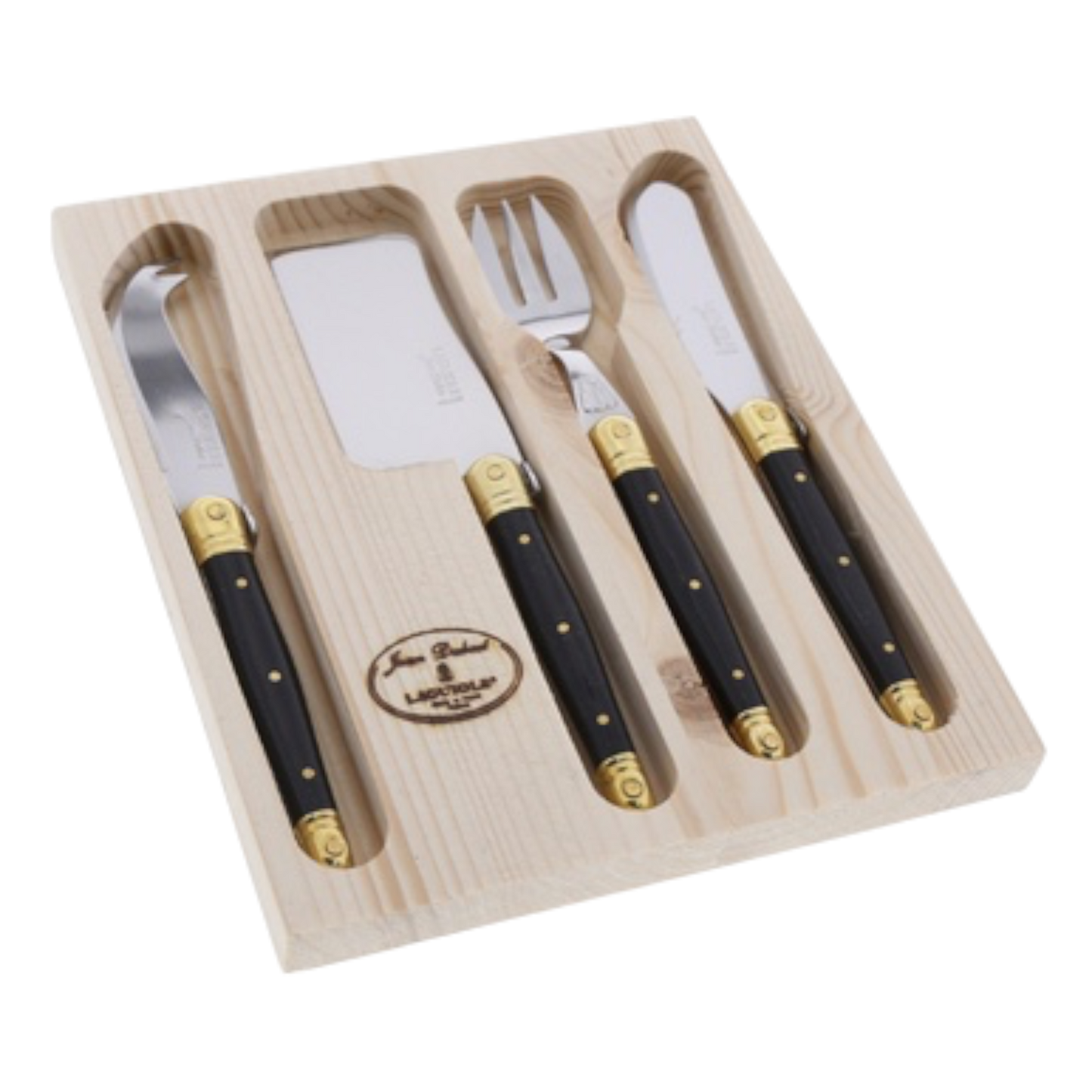 Jean Dubost/Laguiole Mini Cheese Knife Set (4 pc.)
