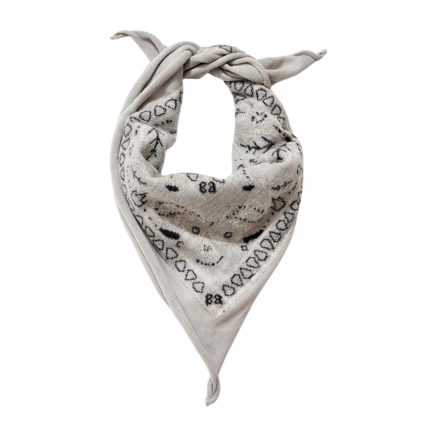 Cashmere Bandana in Oxford
Size 27" x 24"