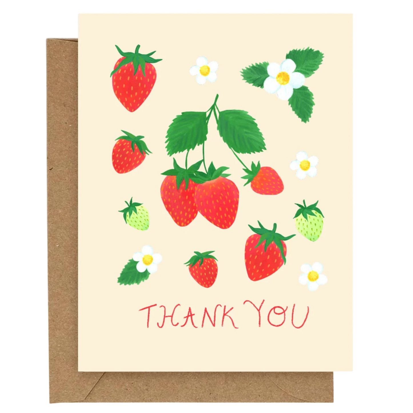 Strawberries Thank You Card