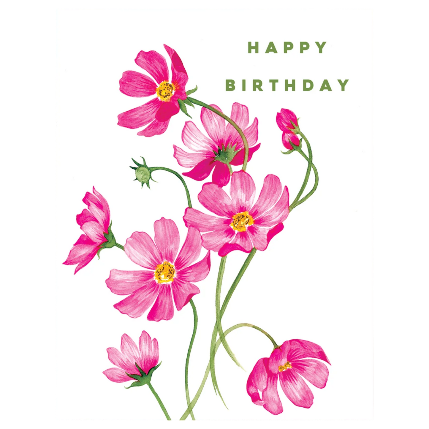 Cosmos Birthday Card