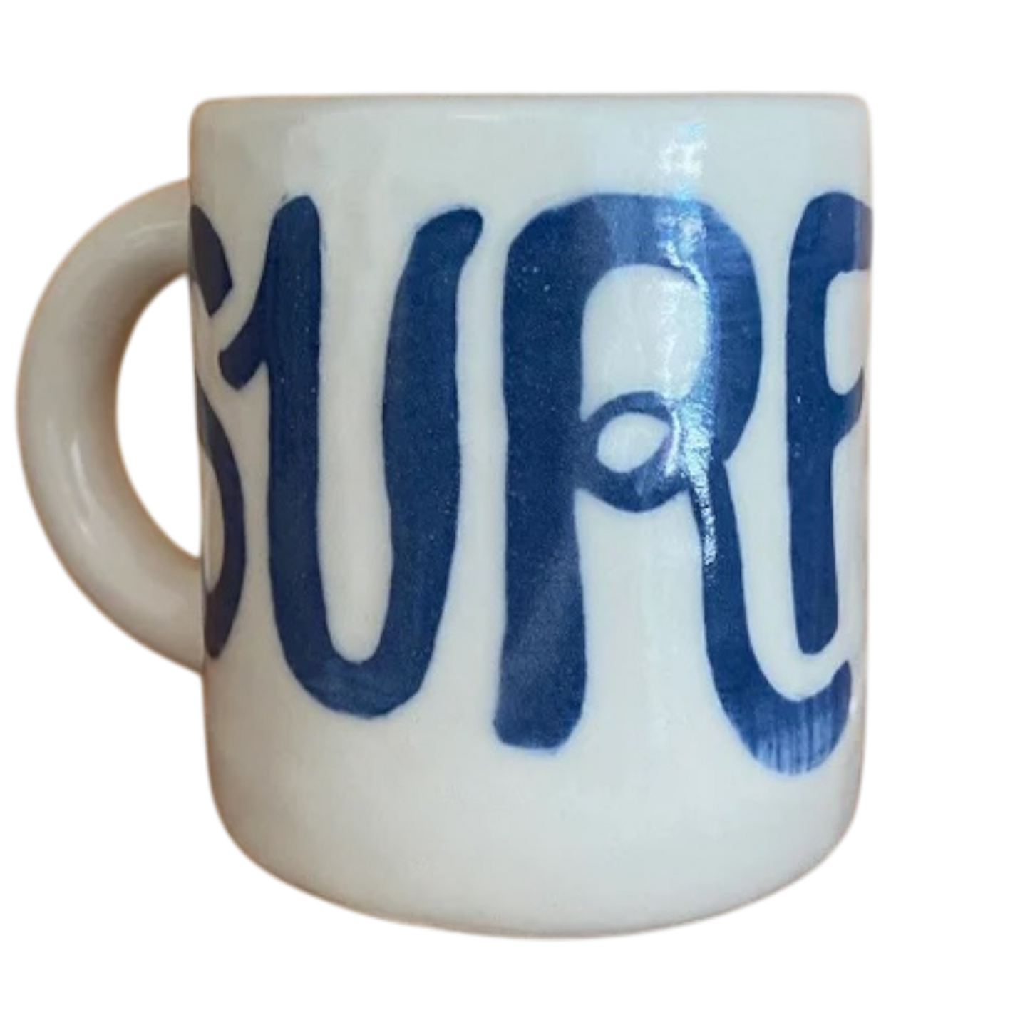 Blue "Surf" Diner Mug