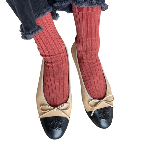 Her Socks Terracotta