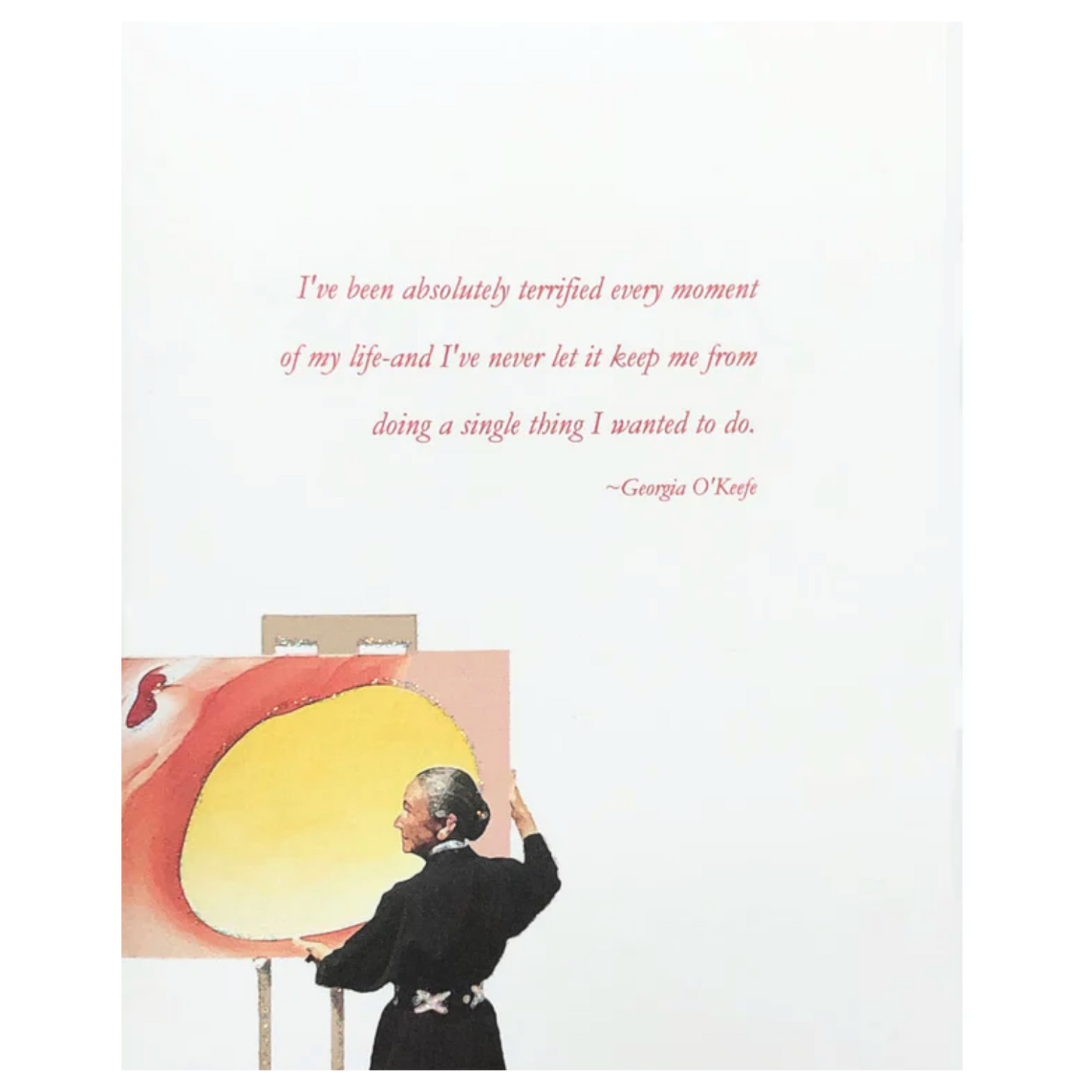 Georgia O'Keeffee Quote Card