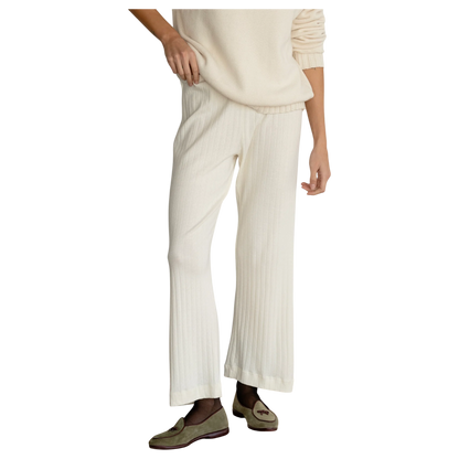 The Pointelle Simple Crop Pant