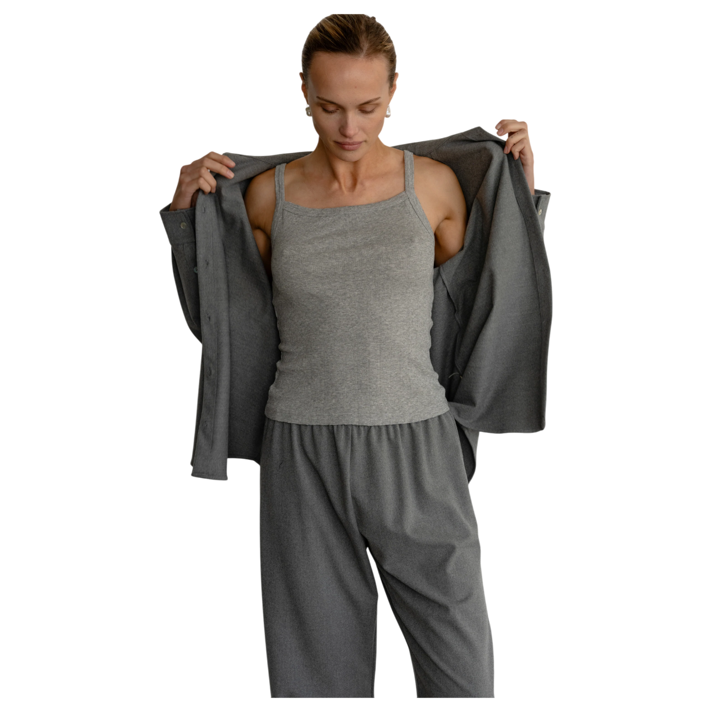 The Pointelle Square Neck Tank