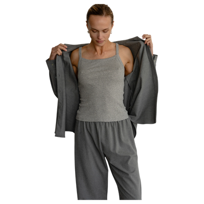 The Pointelle Square Neck Tank