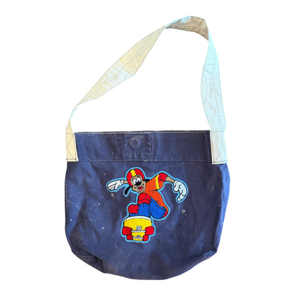 1950s Mail Carrier Tote with 1980s Goofy Skateboarding Patch