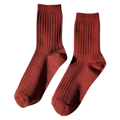 Her Socks Terracotta