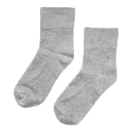 Sneaker Socks in Heather Grey