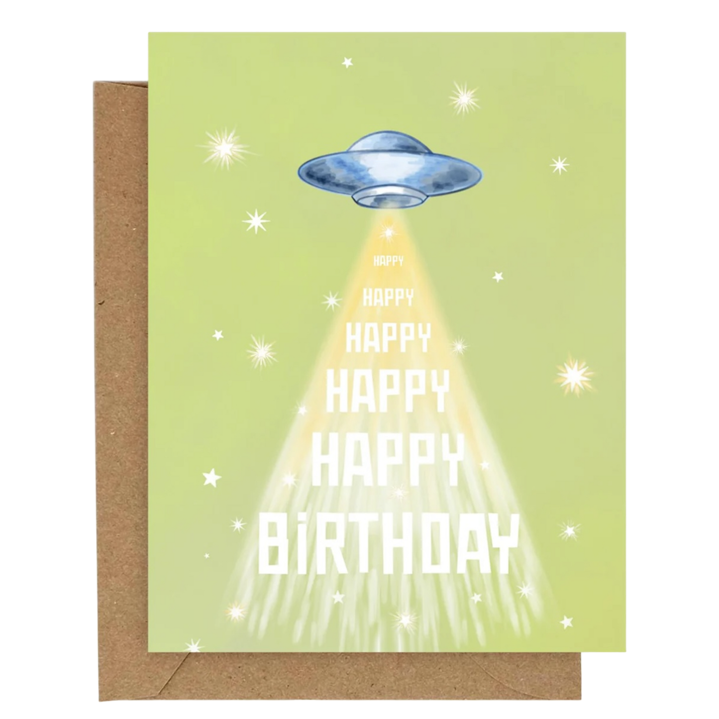 Happy Birthday Card UFO