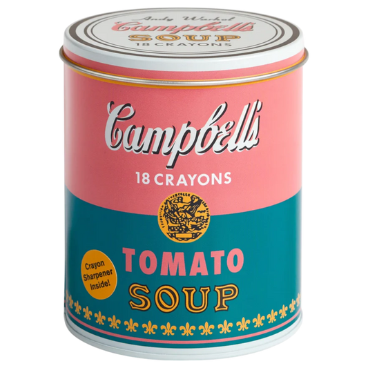 Andy Warhol Soup Can Crayons + Sharpener