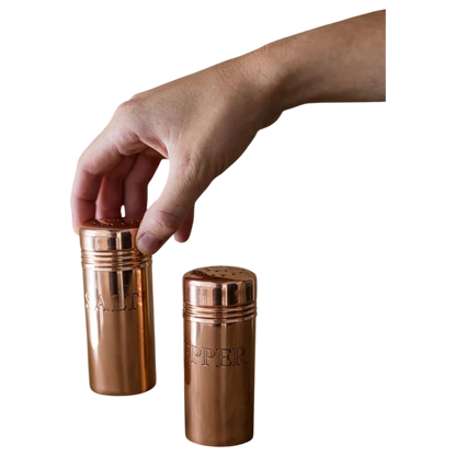 Copper Salt and Pepper Shakers
