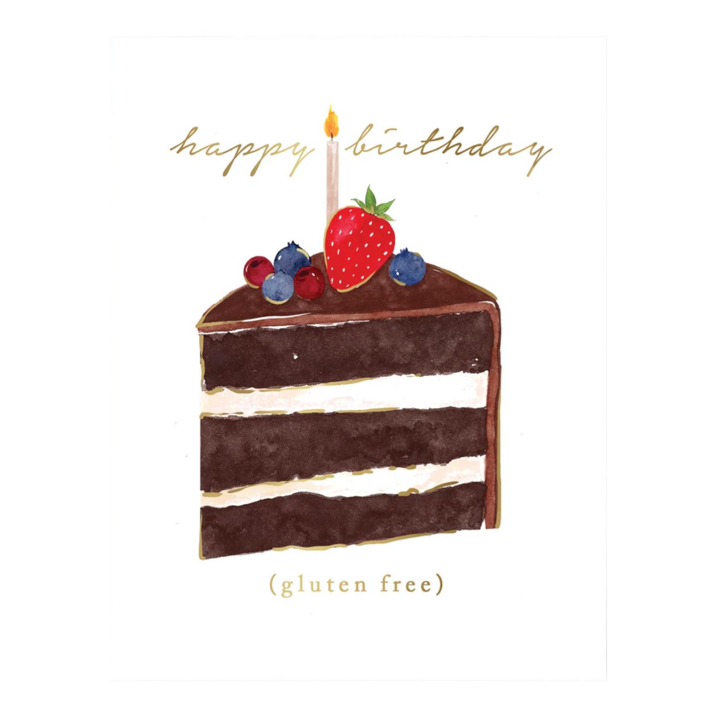 Gluten Free Birthday Cake Card