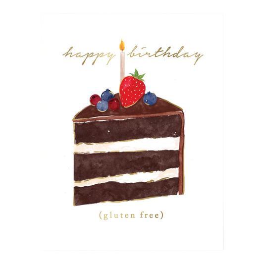 Gluten Free Birthday Cake Card
