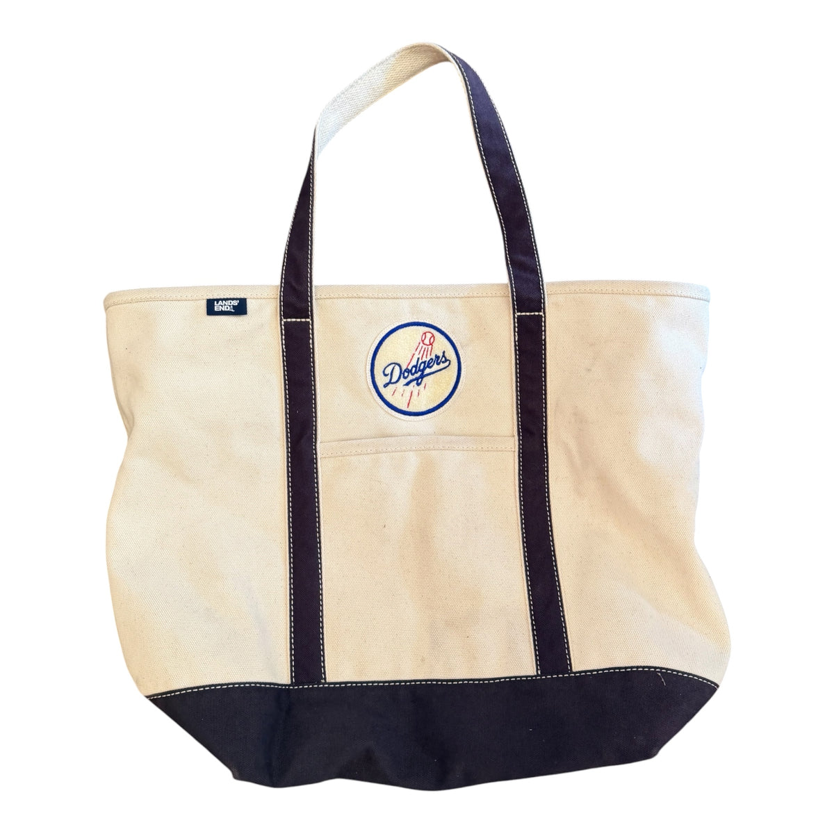 1960s Land's End XL Boat Tote Dodgers
