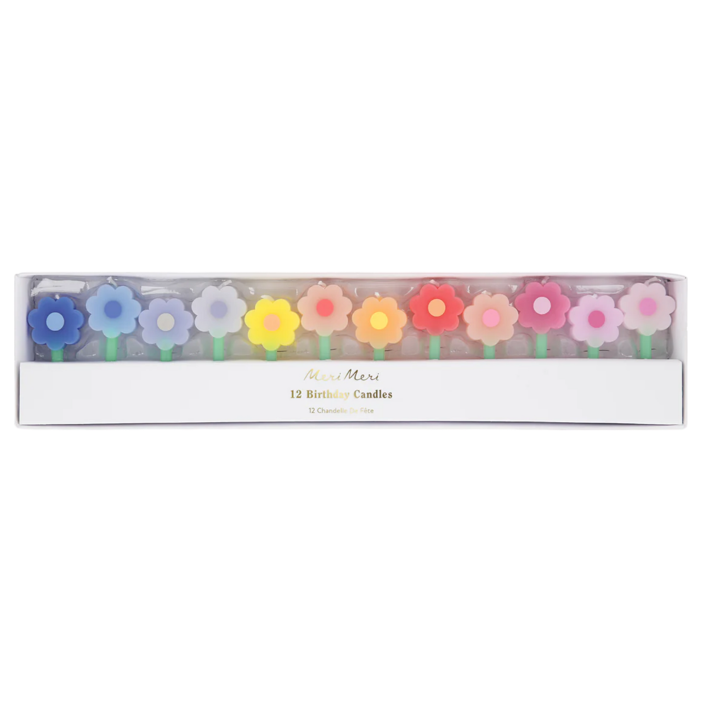 Rainbow Daisy Candles
