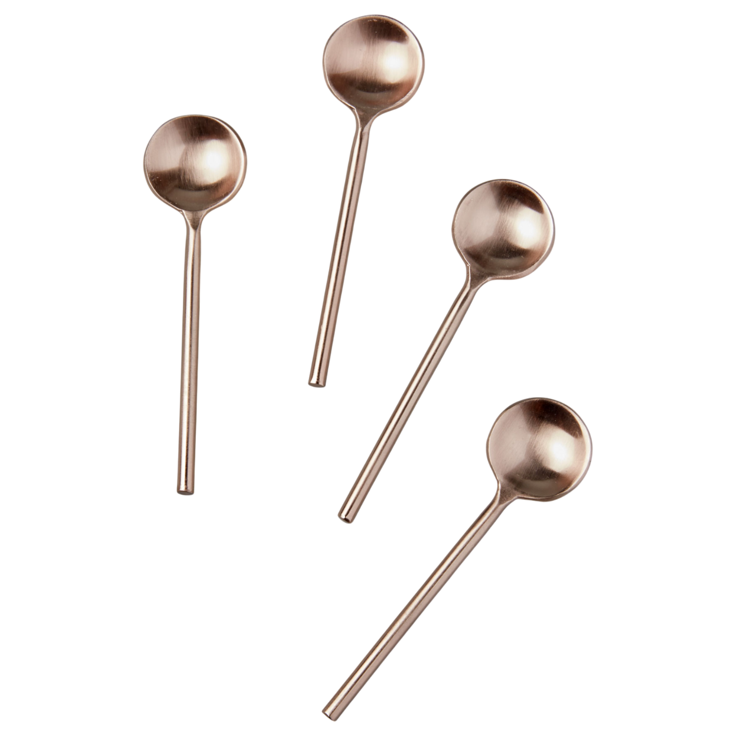 Rose Thin Mini Spoons: Set of 4