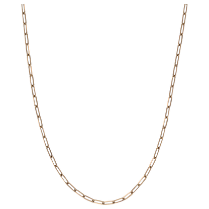 Micro Paper Clip 14k Chain 16"
