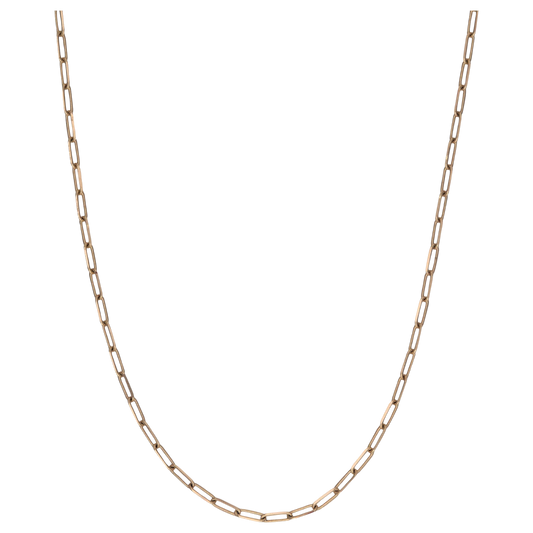 Micro Paper Clip 14k Chain 16"