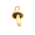 Magic Mushroom Charm carved from Apricot Conch Shell