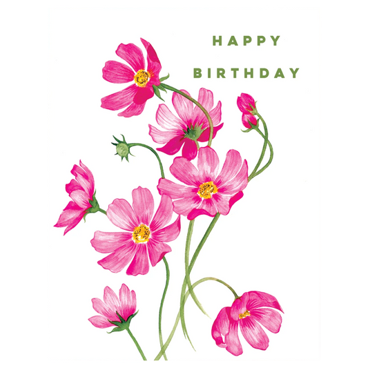 Cosmos Birthday Card