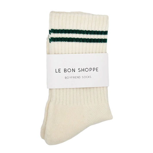 Boyfriend Socks Parchment