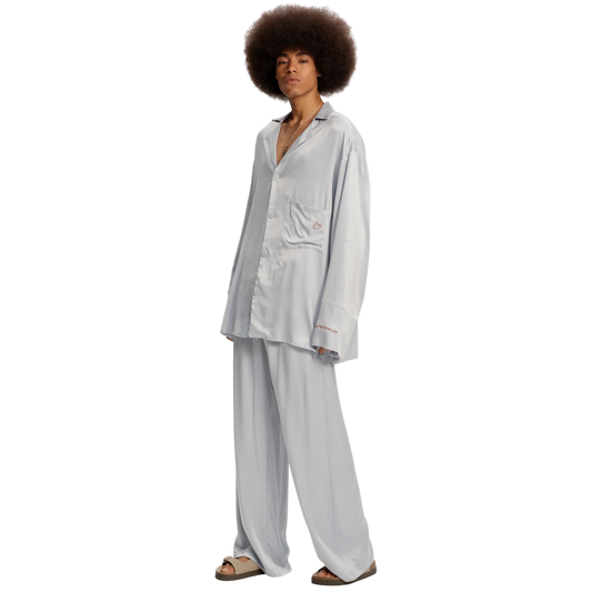 Vegan Khaki Silk Set- Medium