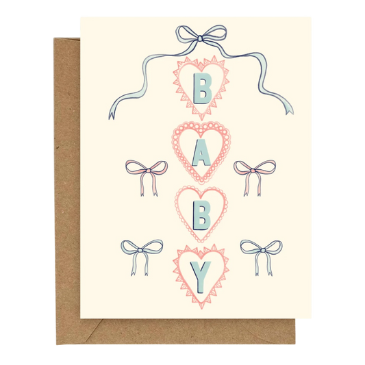 Bows Baby Card