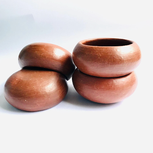 Red Clay Wide Mezcal Copitas Set of 4