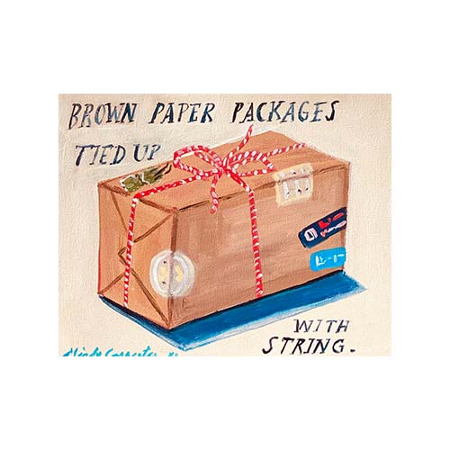 Brown Paper Packages with String Card