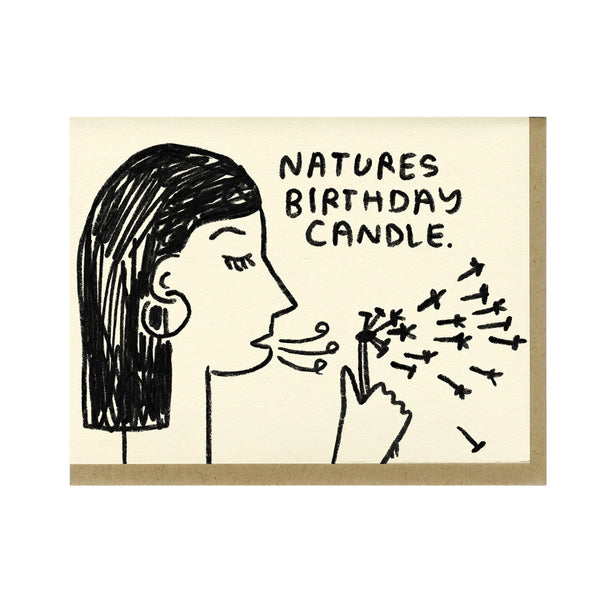 Nature's Birthday Candle Card