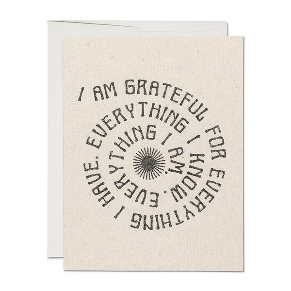 Grateful for Everything Card