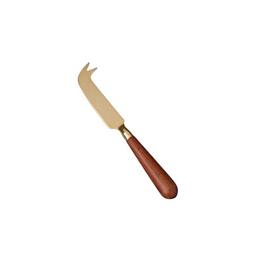 Gold Wood Cheese Knife