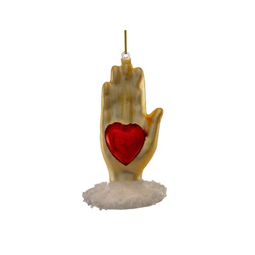 Heart and Hand Ornament