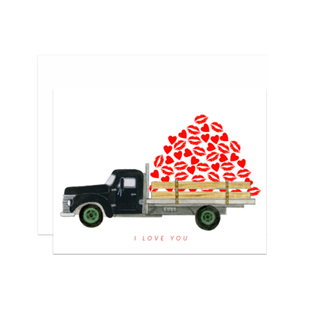 I Love You Truck Card