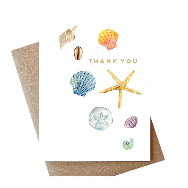 Shells Thank You Card