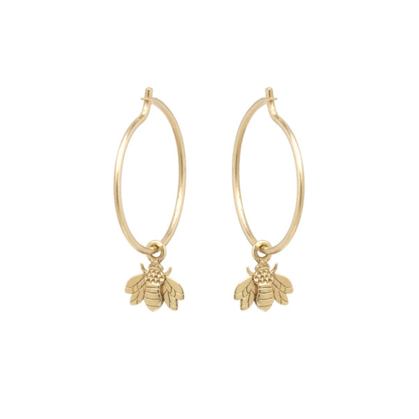 Egeria Bee Earrings 14k